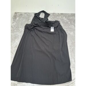 Express Full Length Dress Halter Neck Sleeveless A-line Size‎ 10 Black NWT